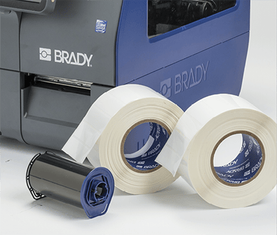 Einige Beispiele für i7500 Etiketten mit 76-mm-Kern. 