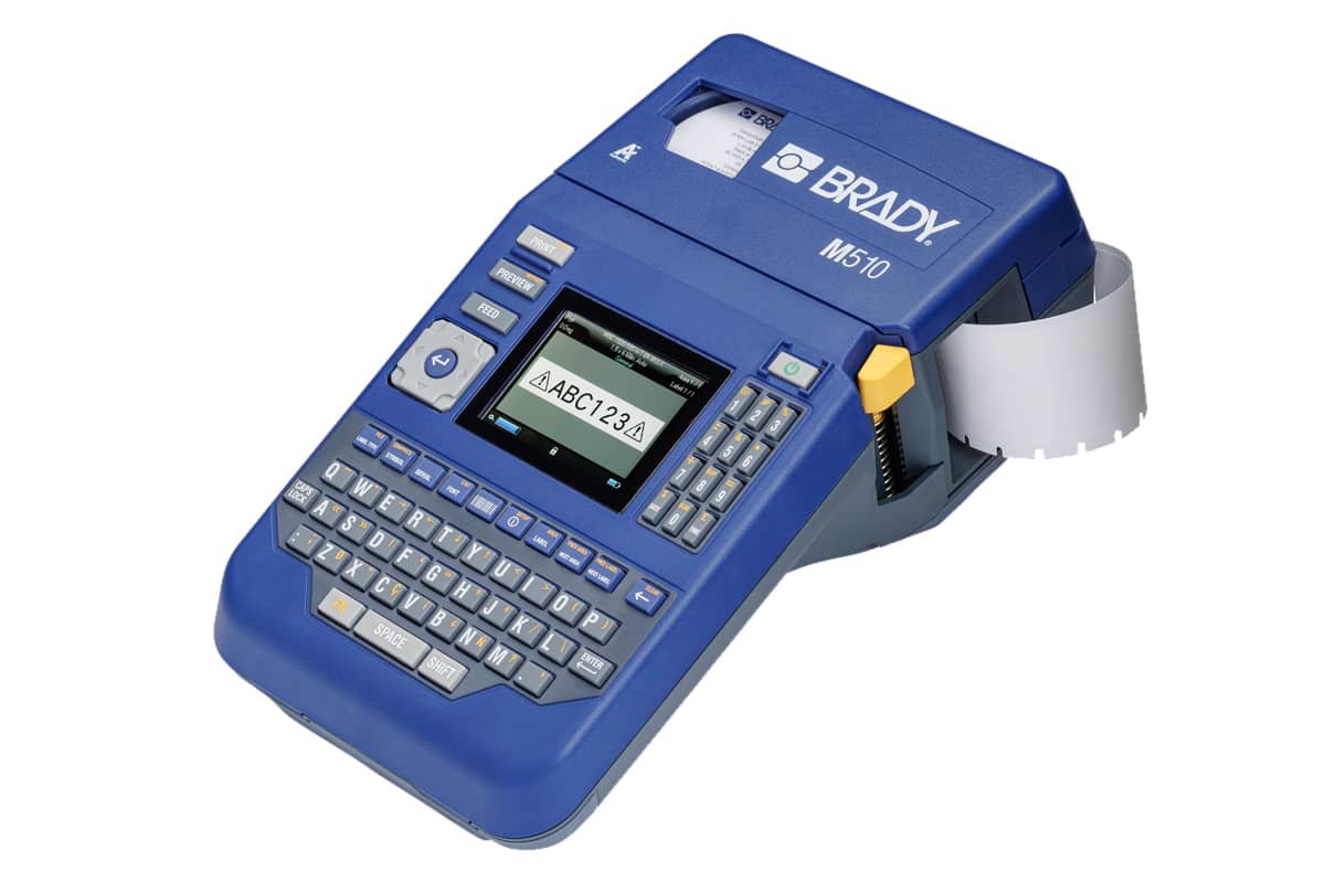 Der tragbare M510 Drucker von Brady.