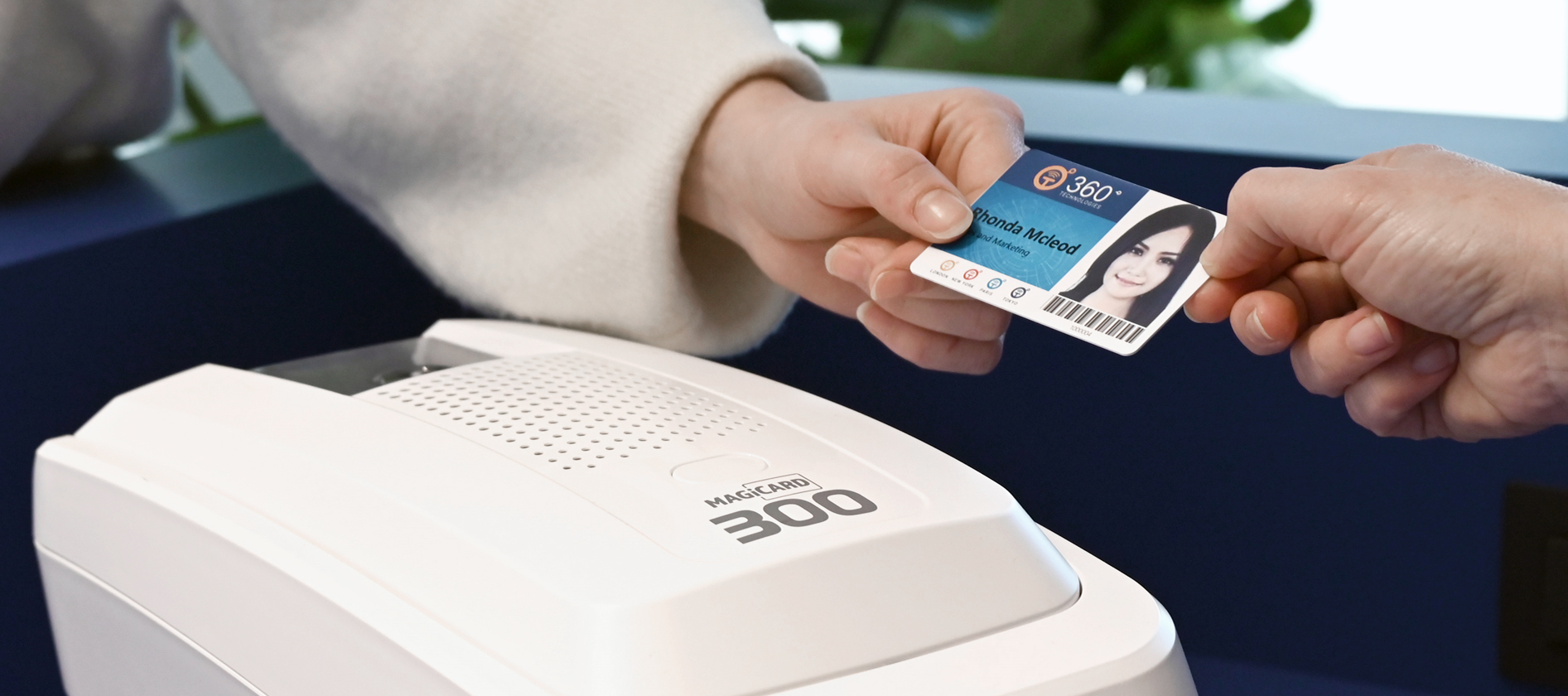 Magicard-Drucker mit Karte